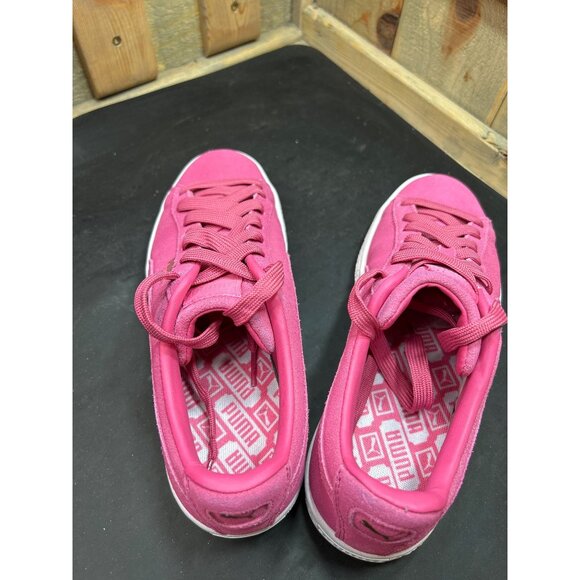 Puma Suede Womens Sneakers Pink Size 8 Classic Retro - Picture 8 of 12